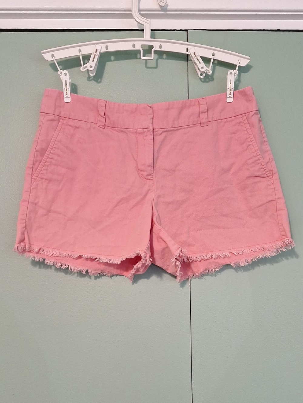 Loft Pink Fray Edge Short Size 6 100% Cotton